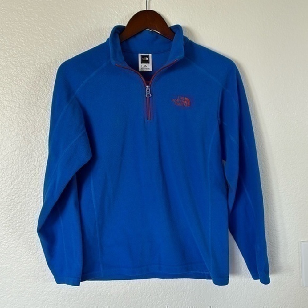 The North Face blue fleece sweater large 14 16
